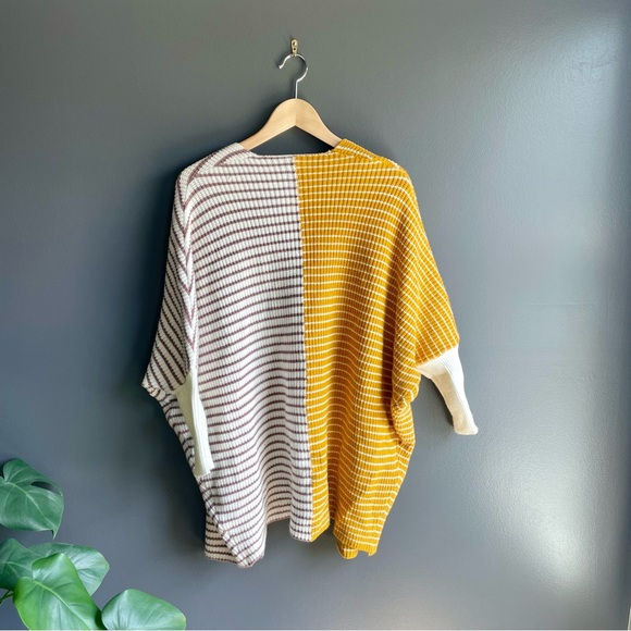 Cozy Co Women Striped Dolman Batwing Open Cardigan in size Small/Medium - Picture 2 of 6